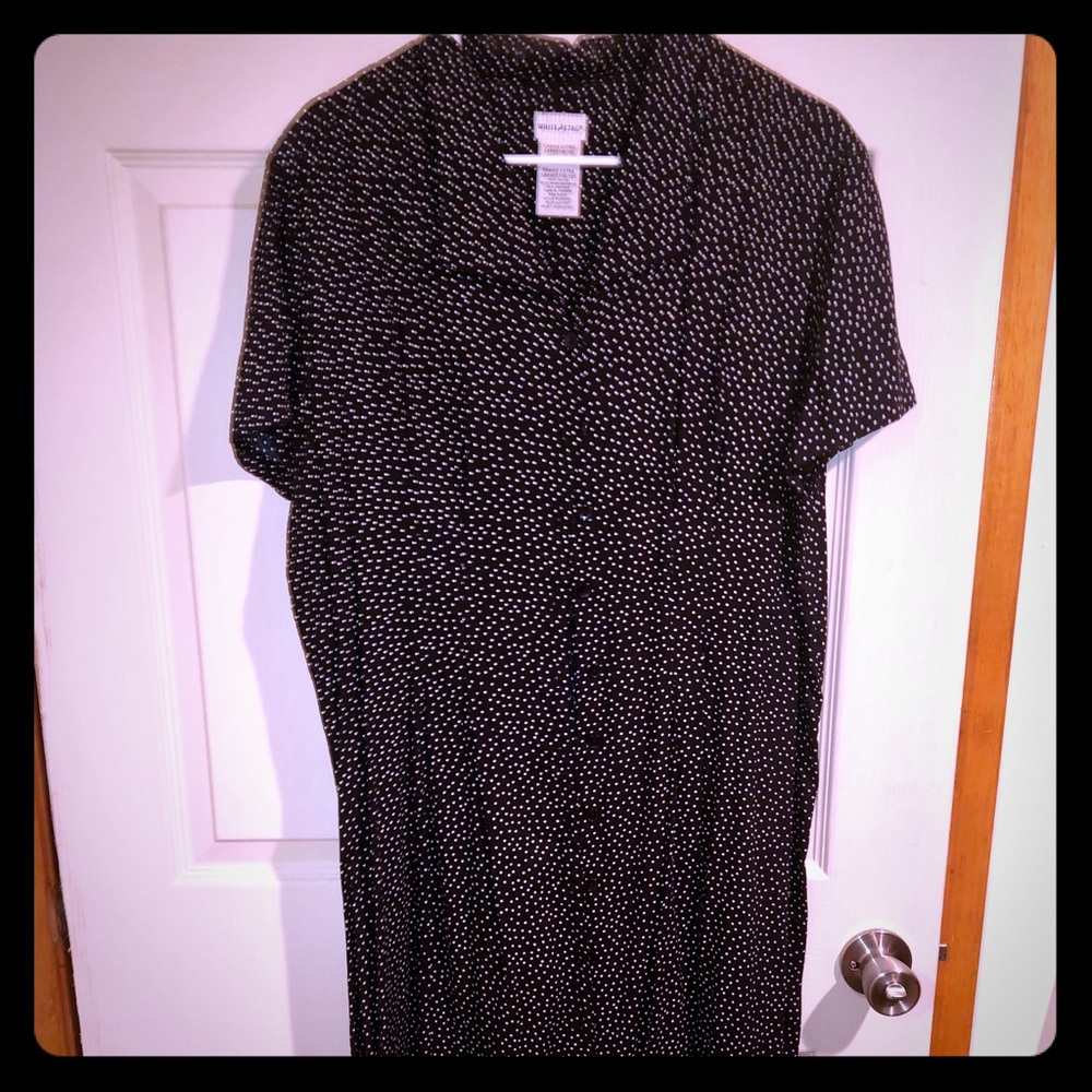 Black & white A-line dress